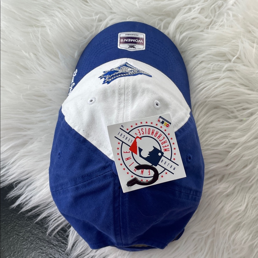 NWT Blue Jays blue white Sequin Logo adjustable cap hat - Picture 8 of 13